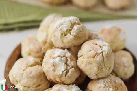 NONNA'S LIMONCELLO COOKIES - Cooking Italians Limoncello Cookies Recipe, Limoncello Cookies, Cookie Types, Italian Dessert, Italian Cookies, Italian Cooking, Italian Desserts, Caster Sugar, Baking Paper