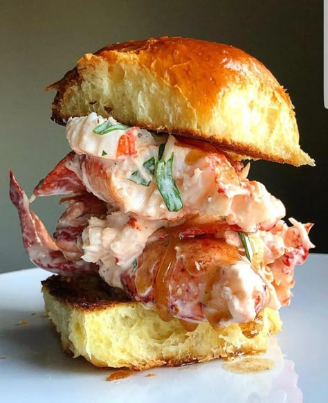 Seafood Sliders, Lobster Burger, Seafood Sandwich, Seasoned Fries, Bistro Food, Food Pics, Lobster Roll, Private Chef, The Anchor