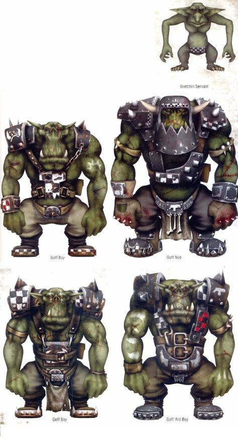 Ork Nobz Warhammer 40k, Goff Orks, Paul Bonner, Ork Warboss, Warhammer 40k Orks, Warhammer 40k Rpg, Orks 40k, 40k Orks, Warhammer Figures