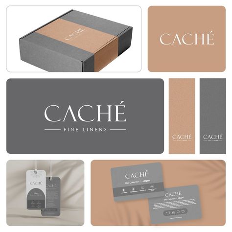 Caché Brand Identity | 2022 Caché by Vivano Beddings & More @vivanobed serves as the procurement division of its parent brand, specializing in luxury bed and bath essentials, notably fine linens. Our objective was to craft a sleek, distinctive, and contemporary identity for their latest product range, leading to the development of the logotype. Embracing minimalism, luxury, and aesthetics. #LuxuryLinens #FineLinens #DesignerLinens #LuxuryBedding #ElegantHome #BedroomDecor #HomeLuxury #F... Bed And Bath, Luxury Bed, Bath Essentials, Product Range, Fine Linens, Luxury Linen, Elegant Homes, Luxury Bedding, Division