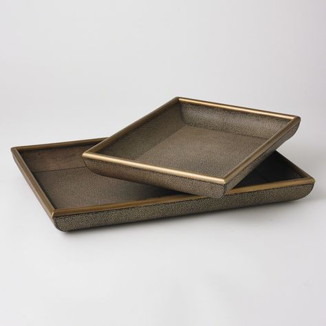 Churchill Trays Hotel Design Ideas, Ottoman Coffee Table Tray, Wooden Baskets, Foyer Bench, Catering Food Displays, Abstract Vase, Decor Tray, Accent Tray, Faux Shagreen