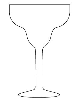 Stained Glass Wine Glass Pattern, Drink Silhouette, Champagne Glass Template Free Printable, Martini Stained Glass Pattern, Cocktail Outline Drawing, Metal Flower Wall Art, Paint And Drink, Wine Bottle Tags, Free Shapes