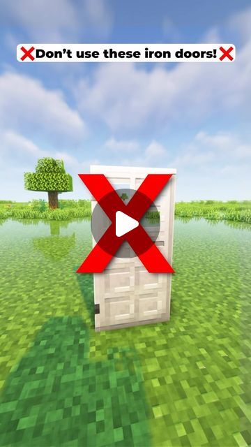 Secret Door Minecraft, Minecraft Door Design, Minecraft Portal Design, Minecraft Door, Minecraft Portal, Minecraft Secrets, Modern Minecraft Houses, Minecraft House Designs, Secret Door