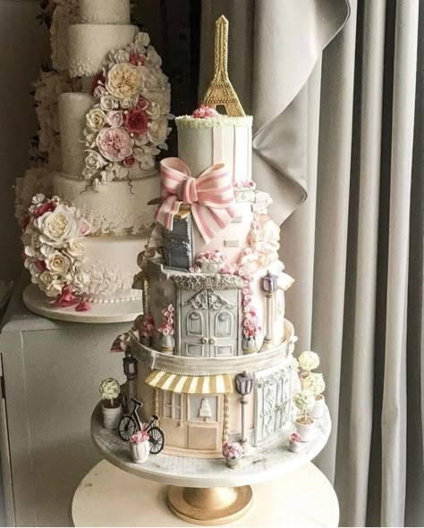 Paris Theme Cake, Theme Cake, Paris Theme, Bespoke Wedding, Celebration Cakes, 50 Years, Christening, In London, Wedding Cakes