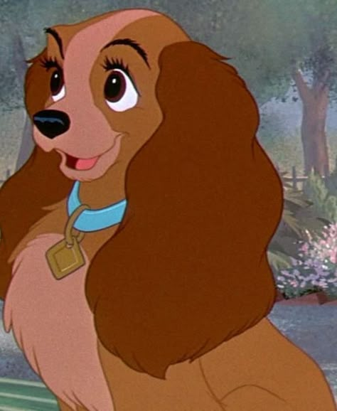 Lady And The Tramp Costume, Lady Lady And The Tramp, Disney References, Tramp Dog, Twst Oc, Old Disney Movies, Lady Dog, Dog Animation, Disney Adult