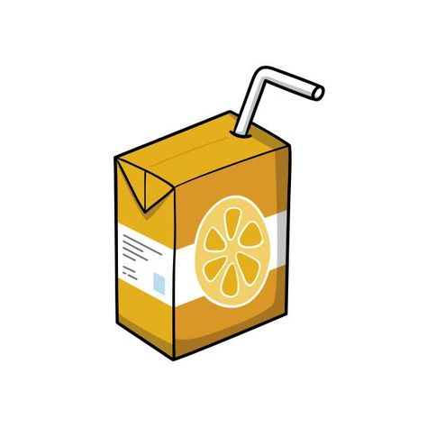 Juice Cartoon, Juice Illustration, Canned Juice, Drink Icon, Doodle Cartoon, Juice Boxes, Free Vector Graphics, Fruit Juice, Orange Juice