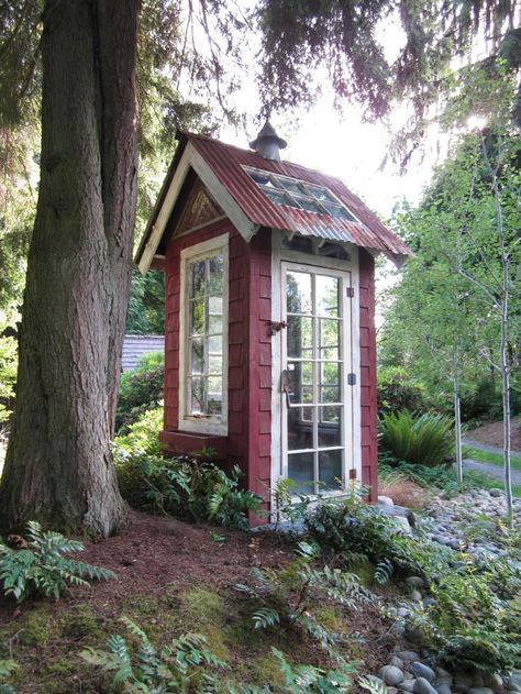 Rustic Greenhouses, Bus Stop Shelter, Rustic Shed, Irish Houses, Cheap Sheds, Potting Benches, Greenhouse Shed, Farmhouse Landscaping, Shed Plan