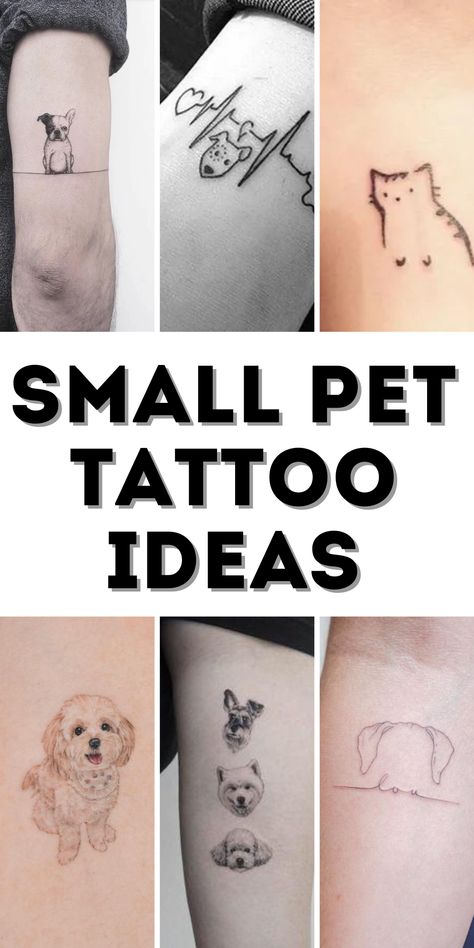 Small Pet Tattoo Ideas: Cute, Minimalist, and Meaningful Pet Memorial Tattoo Minimalist, Pet Lovers Tattoo, Minimalist Tattoo Animals, Dog Name Tattoos For Women, Dog Tail Tattoo, Tiny Dog Paw Tattoo, Small Pet Memorial Tattoo, Maltese Tattoo Minimalist, Minimalist Pet Tattoo