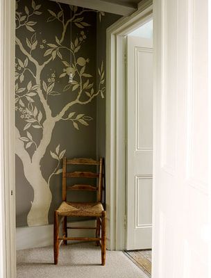 https://flic.kr/p/6JEJ8y | tree mural rachael smith Family Tree Mural, Koti Diy, Wall Murals Diy, Tree Mural, Family Tree Wall, Ideas Hogar, Dark Wall, Style At Home, New Wall