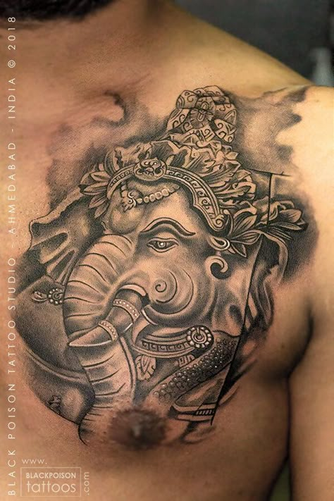 Tattoo Elephant, Hindu Tattoos, Ganesh Tattoo, Polynesian Tattoos, Buddha Tattoos, Ganesha Tattoo, Shiva Tattoo Design, God Tattoos, Pieces Tattoo