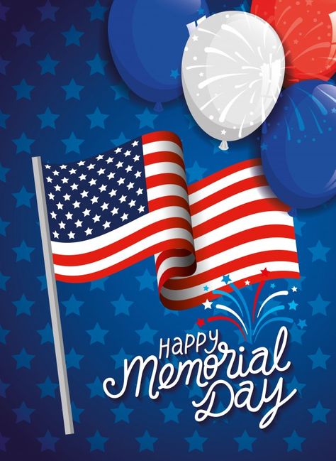 Memorial day, honoring all who served, with flag and balloons helium decoration illustration Premium Vector Memorial Day Weekend Quotes, Memorial Day Wallpaper, Happy Memorial Day Images, Iv Therapy Iv Infusion, Memorial Day Images, Memorial Day Photos, Memorial Day Pictures, Infusion Therapy, Memorial Day Quotes