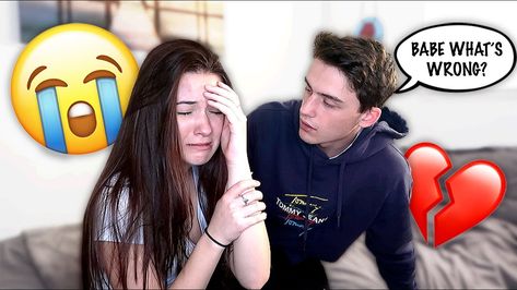 Randomly CRYING Prank On Boyfriend! *Cute Reaction* Period Cramps Prank On Boyfriend, Pranking My Boyfriend, Prank On Boyfriend, Youtube Pranks, Cute Reaction, Prank On Girlfriend, Teen Love, Whats Wrong, Falling Down