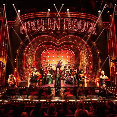 Old Theatre Aesthetic, Old Hollywood Theatre, Moulin Rouge Musical Broadway, Moulin Rouge The Musical, Moulin Rouge Musical, Old Theatre Stage, Career Aesthetic, Tina Turner Musical, Carnival Design