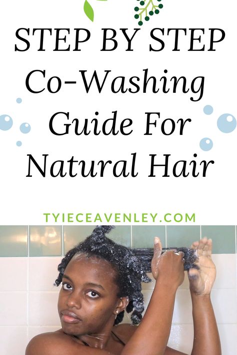 Get the step by step guide to co-washing natural 4c hair. Learn how to use a co-wash, benefits of a co-wash and when it is necessary. Click link to learn more Washing Natural Hair Black Women, How To Wash Natural Hair Black, Cowash Natural Hair, Co Washing Hair, What Is Co Washing Hair, Wash Routine For 4c Hair, Washing Hair Tips Black Women, How To Properly Wash Your Hair Black, Co Wash Natural Hair