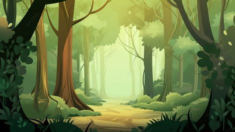 Path Through The Forest Background Forest Background For Editing, Simple Forest Background, Background Forest Illustration, Forest Path Drawing, Forest Background Landscape, Forest Path Illustration, Cartoon Forest Background, Picture Of Forest, Animated Forest