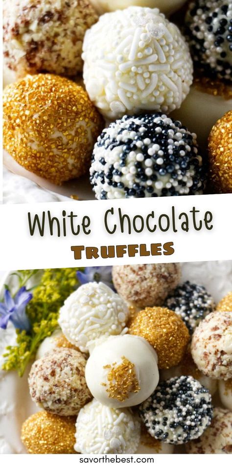 Ganache Truffles, Truffles Recipes, Homemade White Chocolate, Truffle Balls, French Truffles, Truffle Recipes, Rustic Wreaths, White Chocolate Covered, Chocolate Melting