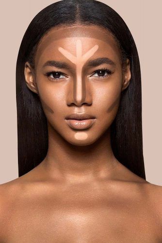 This specific image applies to contouring for medium/dark complexions. You can view more on: How to Apply Contour Makeup Depending on Your Skin Tone ★ See more: http://glaminati.com/contour-makeup/ Highlighter For Dark Skin, Apply Contour, Make Up Diy, Festival Make Up, Makeup For Black Skin, Brown Skin Makeup, Dark Skin Makeup, Makeup For Black Women, Contour Makeup