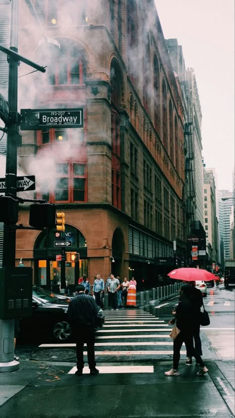 Dark Street, Visit New York, Aesthetic Wall, City Wallpaper, City Street, City Photography, A Rainy Day, City Aesthetic, Urban Photography