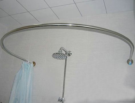 Stainless steel round U shaped curved shower curtain rod shower curtain rod u… Circular Curtain, L Shaped Shower Curtain Rod, Bathhouse Ideas, Double Curved Shower Rod, Curved Shower Curtain Rod For Shower Stall, Round Shower Curtain Rod, Curved Black Shower Curtain Rod, Curved Shower Curtain, Curved Shower Curtain Rod