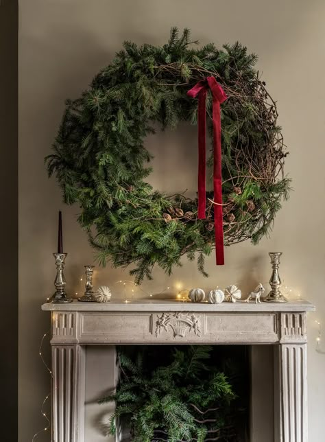 Oversized Wreath, Christmas Foliage, Autumn Wreaths For Front Door, Christmas Wreaths & Garlands, December 1st, Christmas Time Is Here, Christmas Wreaths For Front Door, Christmas Door Decorations, Wonderful Time Of The Year