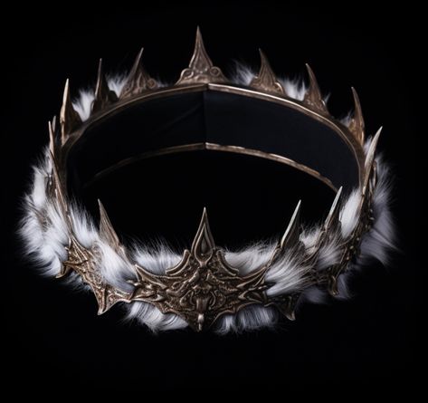 Fantasy Crown Design, Fantasy Crown Concept Art, Norse Crown, Dragon Tiara, Wolf Crown, Crown Pics, King Crown Drawing, Viking Queen, Medieval Crown