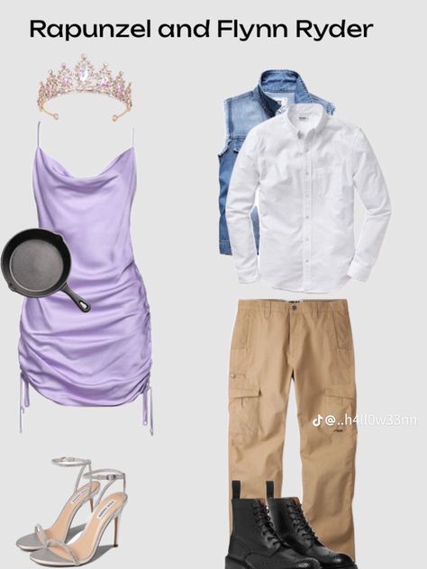 Tangled Costume Couple, Rapunzel And Eugene Costume, Rapunzel And Flynn Costume, Rapunzel Costume Women, Tangled Rapunzel Costume, Rapunzel Y Flynn, Rapunzel Halloween Costume, Tangled Costume, Flynn Ryder