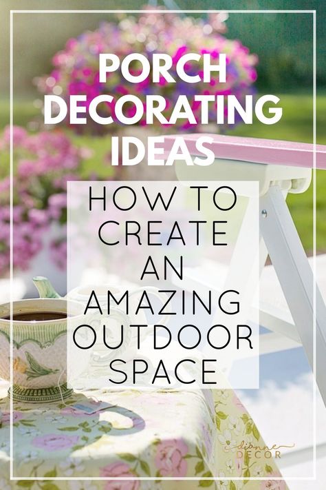 Are you finally ready to decorate your patio or porch? When it comes to creating an amazing outdoor space there are a lot of options. In this post, we'll look at patio decorating ideas and examine the essentials that are needed to create a true outdoor living room. #porchdecor #patiodecor #homedecor #decor #oudoordecor #porchideas #patioideas Decorating Covered Deck, Deck Decorating Ideas Furniture, How To Decorate A Covered Patio, How To Decorate A Deck For Christmas, Decorating A Deck For Summer, Decorating Deck Ideas, Long Narrow Patio Ideas, Large Porch Decorating Ideas, Outdoor Patio Curtains Back Porches