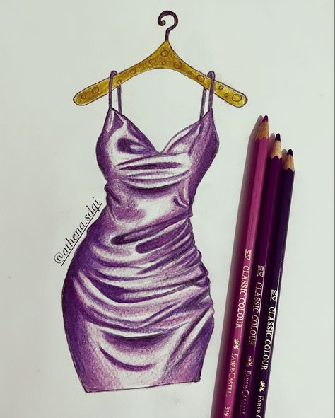 Mini Dress Illustration, Short Dress Drawing, Colours Sketch, Fabric Rendering, Drapery Drawing, Night Out Outfit Clubwear, Satin Outfit, Rough Sketches, Digital Dress