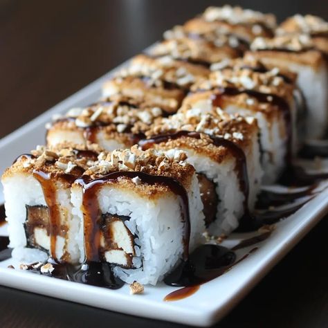 S’mores Sushi Recipe – PHUIIS BLOG S’more Sushi Recipe, S'more Sushi, S’mores Sushi Recipe, Smores Sushi Roll, S’mores Sushi Roll, S’mores Sushi, Smores Sushi, Desert Sushi, Sushi Fillings