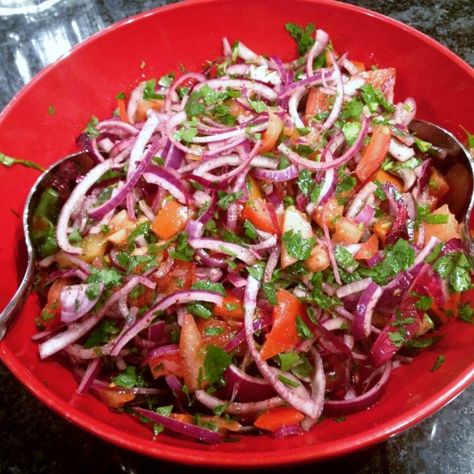 Sumac Salad Recipes, Turkish Tomato Salad, Turkish Onion Salad, Piyaz Salad, Sumac Salad, Tomato Onion Salad, Onion Salad Recipe, Turkish Salad, Tomato And Onion Salad