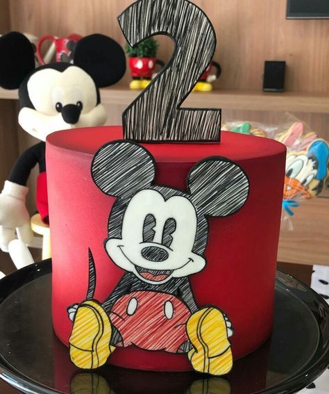 Bolo Do Mickey Mouse, Mickey Birthday Cakes, Γενέθλια Mickey Mouse, Mickey Mouse Party Decorations, Mickey And Minnie Cake, Mouse Birthday Cake, Mickey Mouse Bday, Mickey Mouse Birthday Cake, Mickey Mouse Themed Birthday Party