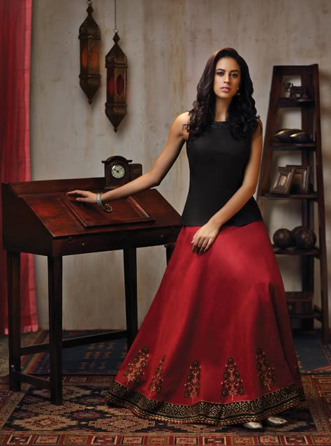 #goingfestive Long Skirt Outfits Indian, Skirt Outfits Indian, Indian Skirts, Long Skirt Top Designs, Long Skirt And Top, Indian Skirt, Outfits Indian, Lehenga Gown, Lehenga Blouse Designs