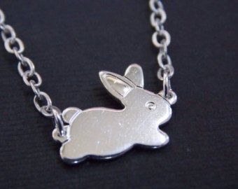 Bunny Shape, Bunny Pendant, Small Bunny, Bunny Jewelry, Rabbit Necklace, Rabbit Jewelry, Bunny Necklace, Rabbit Pendant, Rabbit Rabbit