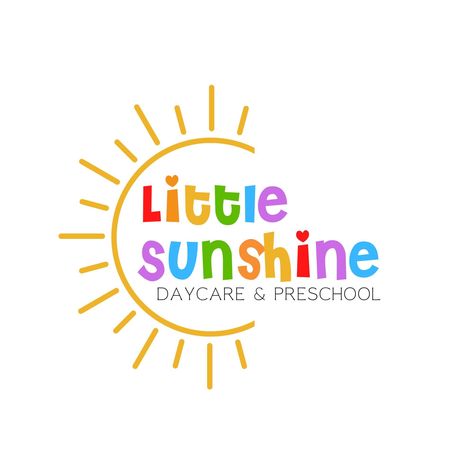 Sunshine Childcare Logo, Sun Daycare Logo, Animated Sunshine Daycare Logo, Bright and Cheerful Childcare Logo, Colorful Sun Daycare Logo designstore #designideas #logomarca #corporatelogo. Daycare Logos Ideas, Preschool Logo Ideas, Daycare Branding Ideas, Preschool Logo Design Ideas, Preschool Logo Design, Sunshine Logo Design, Kids Logo Design Ideas, Daycare Names Ideas, Childcare Logo Design