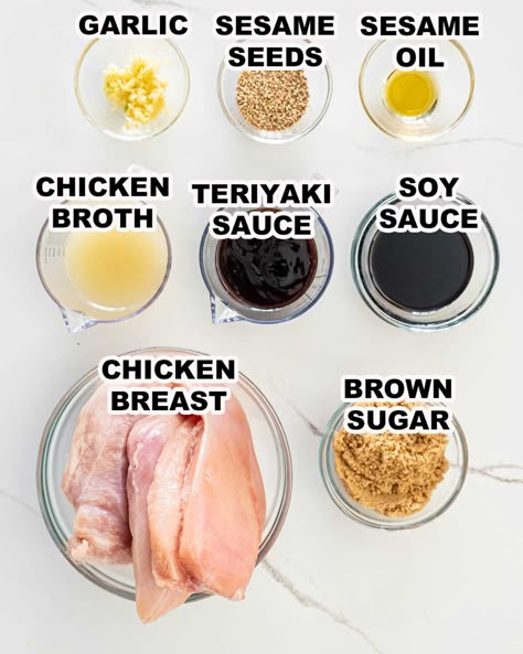 Slowly cooked to perfection in a delicious teriyaki sauce with a hint of sesame oil, this Slow Cooker Teriyaki Chicken is incredibly tasty! #slowcooker #crockpot #teriyakichicken #recipe Teriyaki Chicken In The Crockpot, Teriyaki Steak Crock Pot, Chicken Terriaki Chicken Crockpot, Healthy Chicken Teriyaki Recipe Crockpot, Crockpot Terriaki Chicken Recipes, Honey Teriyaki Chicken Crockpot, Crock Pot Terriaki Chicken, Slow Cooker Teriyaki Chicken Thighs, Teriyaki Chicken Crock Pot Easy