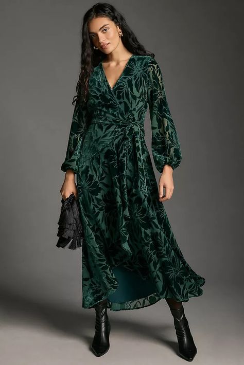 Long Dresses | Stylish Maxi Dress | Anthropologie Winter Wedding Guest Dresses, Floral Dress Winter, Winter Wedding Guest, Women's Maxi Dresses, Stylish Maxi Dress, Winter Wedding Guest Dress, Chic Maxi Dresses, Moroccan Fashion, Mother Of The Bride Outfit