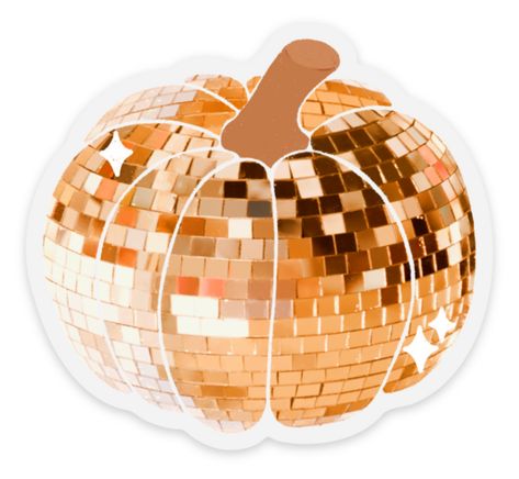 These stickers are perfect for laptops, water bottles, tumblers, notebooks, and even cars! - All stickers are waterproof, dishwasher safe, & weather-proof - They can be removed and replaceable one time if peeled carefully - They leave little to no residue, any remaining adhesive can be easily removed with rubbing alcohol or hand sanitizer - Cake Makeover, Disco Ball Pumpkin, Disco Pumpkin, Elyse Breanne, Background Sticker, Boo Basket, Pumpkin Stickers, Pretty Notes, Eco Friendly Toys