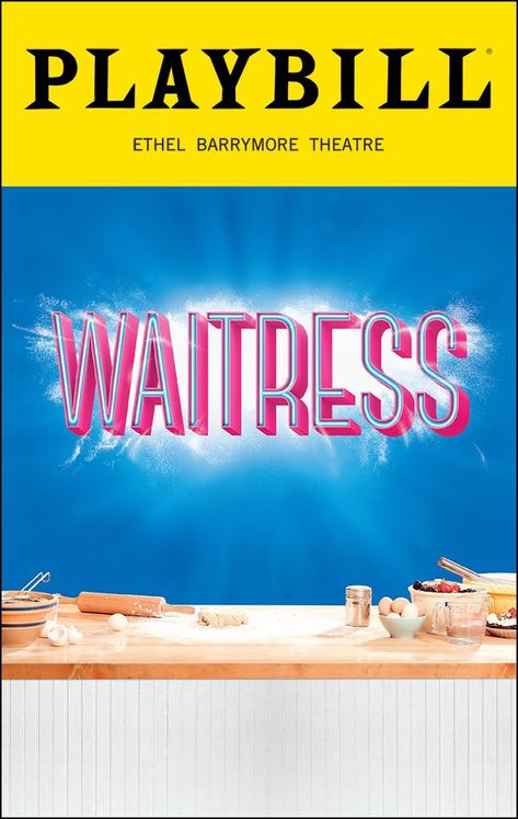 Waitress Musical Poster, Playbill Aesthetic, Playbill Wall, Playbill Collection, Playbill Decor, Musical Playbills, Sara Bareilles Lyrics, Theatre Collage, Playbill Poster