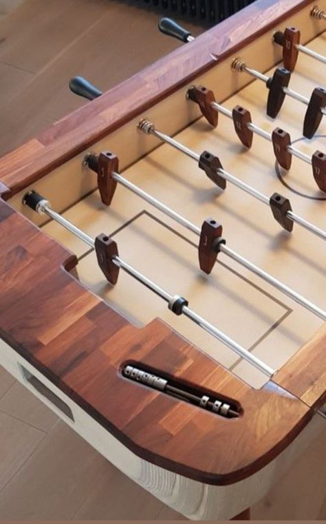 Foosball Table Diy, Beautiful Room Ideas, Organic House, Foosball Table, Foosball, Cnc Projects, Diy Games, Pool Table, Organic Modern