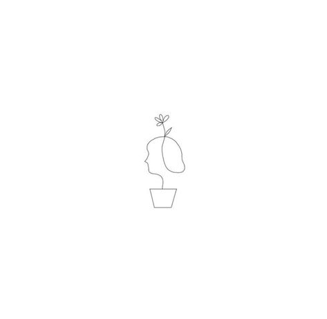 Tiny Growth Tattoo, Watering Myself Tattoo, New Growth Tattoo, Still Growing Tattoo Ideas, Unique Minimalist Tattoo Self Love, Grow Where You Are Planted Tattoo, Small Potted Plant Tattoo, Growing Plant Tattoo Minimalist, Grow Tattoo