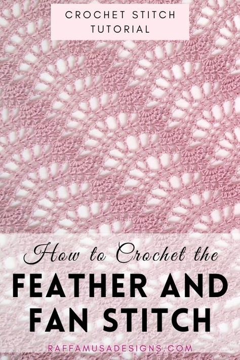 How to Crochet the Feather and Fan Stitch – Free Tutorial Crochet Stitch Pattern, Alpine Stitch, Crochet Cowl Free Pattern, Lace Lanterns, Crochet Feather, Crochet Shawl Free, Crochet Lace Shawl, Gifts Crochet, Crochet Cape