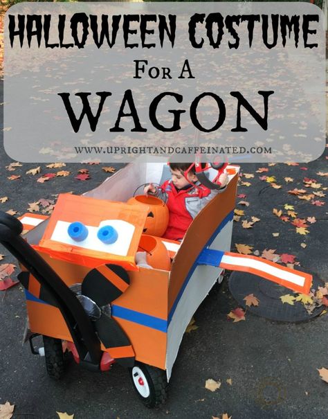 Halloween Costume for a Wagon Halloween Wagon Ideas, Make A Halloween Costume, Halloween Wagon, Wagon Halloween Costumes, Wagon Ideas, Simple Diy Projects, Halloween Costumes To Make, Ideas For Halloween, Pool Noodles