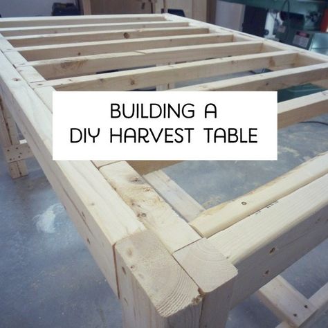 heart Harvest Farmhouse Table, Harvest Table Diy, Diy Harvest Table, Big Farmhouse, Harvest Tables, Garden Tables, Build A Table, Rustic Farmhouse Table, Total Girl