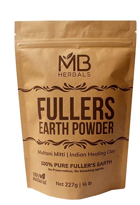 Amazon.com : MB Herbals Fullers Earth Powder 227 Gram | Half Pound | Pure Fuller's Earth Powder | Multani Mud Mitti | Indian Healing Clay | Bentonite Clay | No Bleaching Agents | No Chemicals | No Added Fragrance : Beauty Natural Face Pack, Neem Powder, Fullers Earth, French Pink Clay, Multani Mitti, Indian Healing Clay, Natural Beauty Remedies, Healing Clay, Face Pack