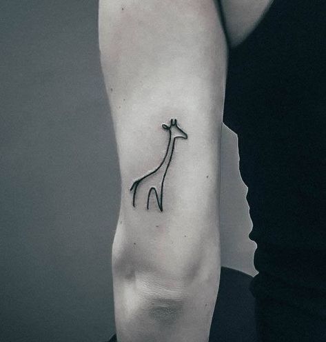 Small Giraffe Tattoo, Giraffe Tattoo, Small Colorful Tattoos, P Tattoo, M Tattoos, Petite Tattoos, 4 Tattoo, Small Girl Tattoos, Small Hand Tattoos