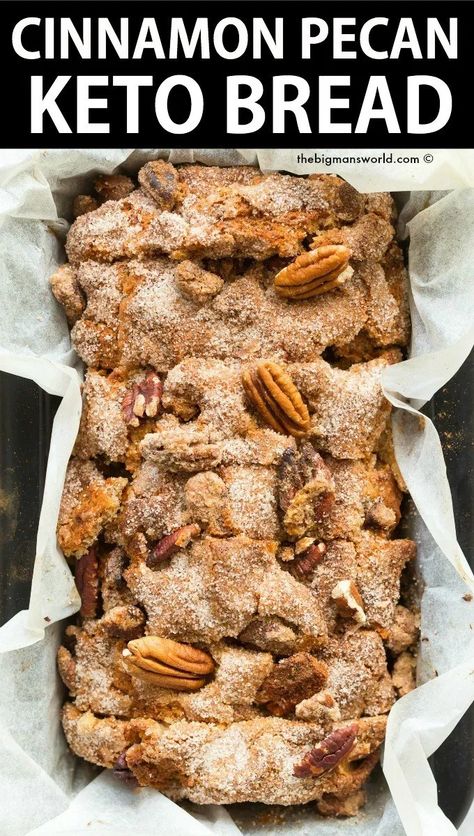 Pecan Flour Recipes Keto, Keto Recipes Using Pecan Flour, Banana Keto Recipes, Pecan Keto Recipes, Keto Walnut Recipes, Pecan Flour Recipes, Keto Cinnamon Raisin Bread, Keto Friendly Banana Bread, Keto Cinnamon Pecans