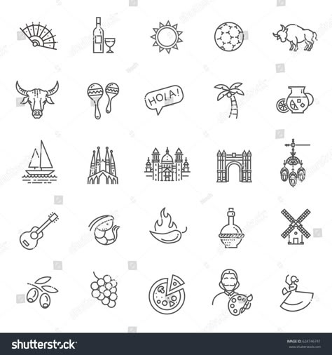 Spain outlined icon set #Ad , #Ad, #outlined#Spain#set#icon Icon Tattoo, Camping Forest, Rat Tattoo, Madrid Tattoo, Travel Vector, Barcelona Tattoo, Travel Doodles, Doodle Tattoo, Red Ink Tattoos