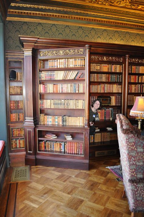 The Hidden Door | Vickie, emerging from the secret room. | kentbrew | Flickr Dold Dörr, Hidden Door Bookcase, Lots Of Books, Bookcase Door, Hidden Spaces, Dream Library, Secret Room, Secret Storage, Home Library Design