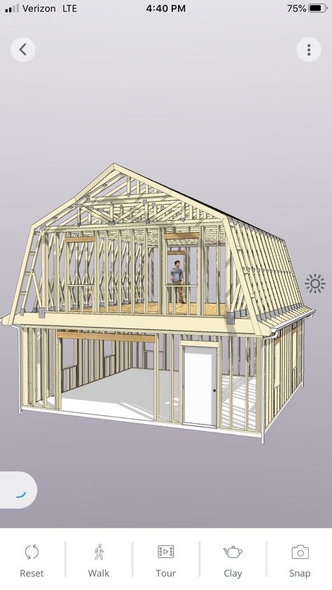 House Plans With Loft, Barn Style Shed, Gambrel Barn, Building A Pole Barn, Barn Homes Floor Plans, Shed House Plans, Building A Garage, Framing Construction, Gambrel Roof