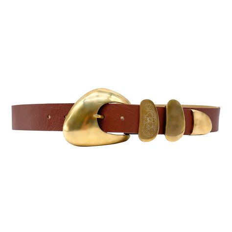 Willa - Cognac Leather Belt Brass Western Vintage Buckle Set Western | Streets Ahead Jeans Details, Western Vintage, Winter 23, Western Belts, Brass Buckle, 2024 Fashion, Mode Inspo, Mellow Yellow, Mode Vintage